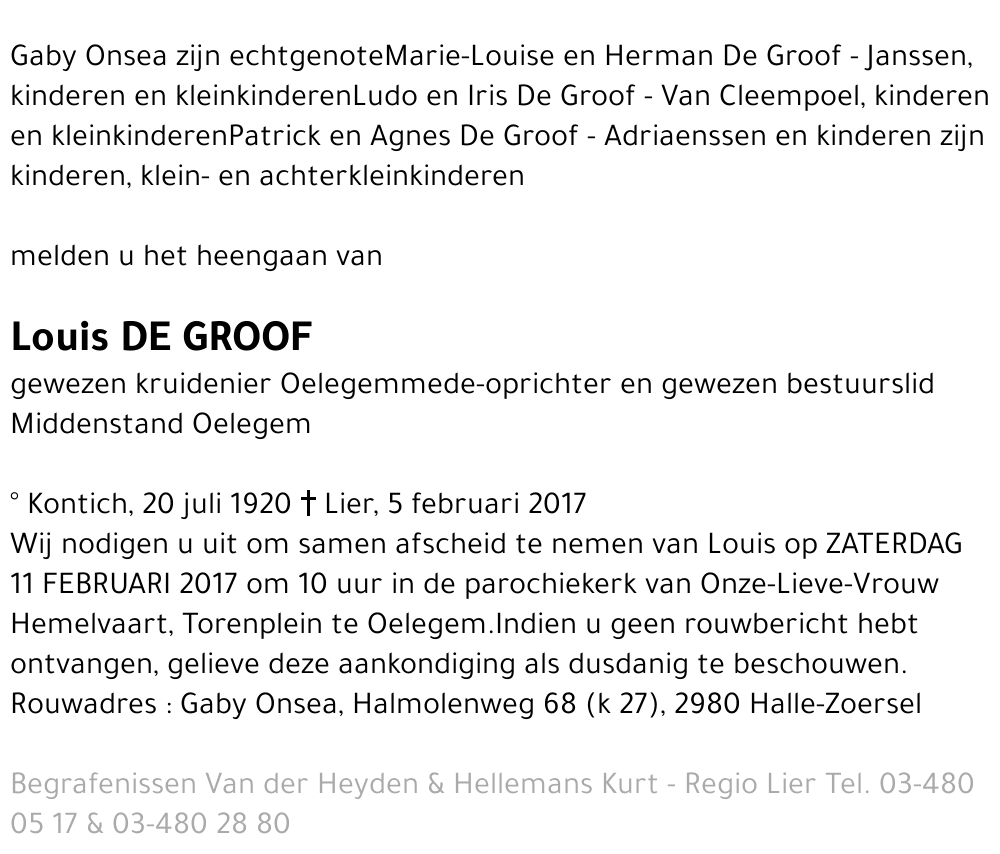 Louis De Groof