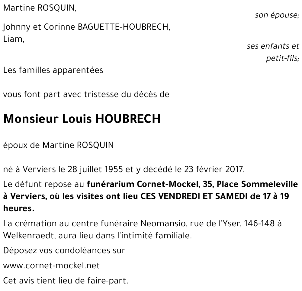 Louis HOUBRECH