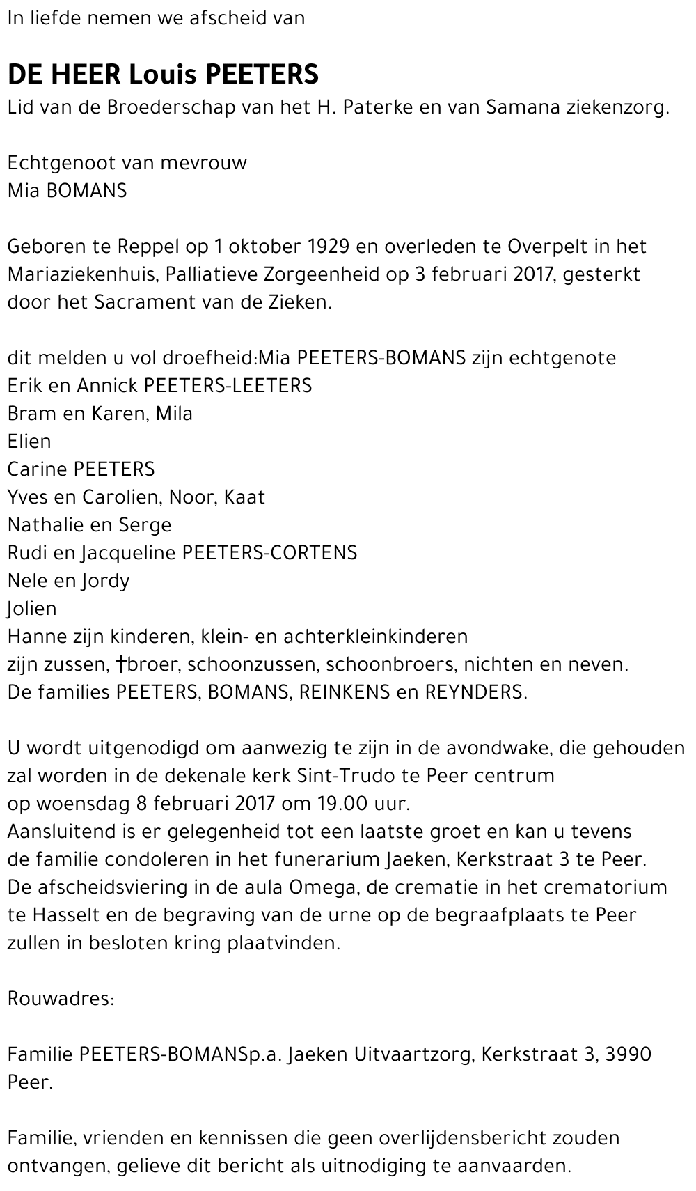Louis PEETERS