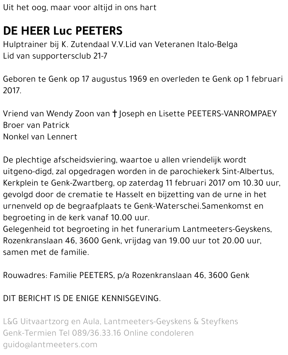 Luc Peeters