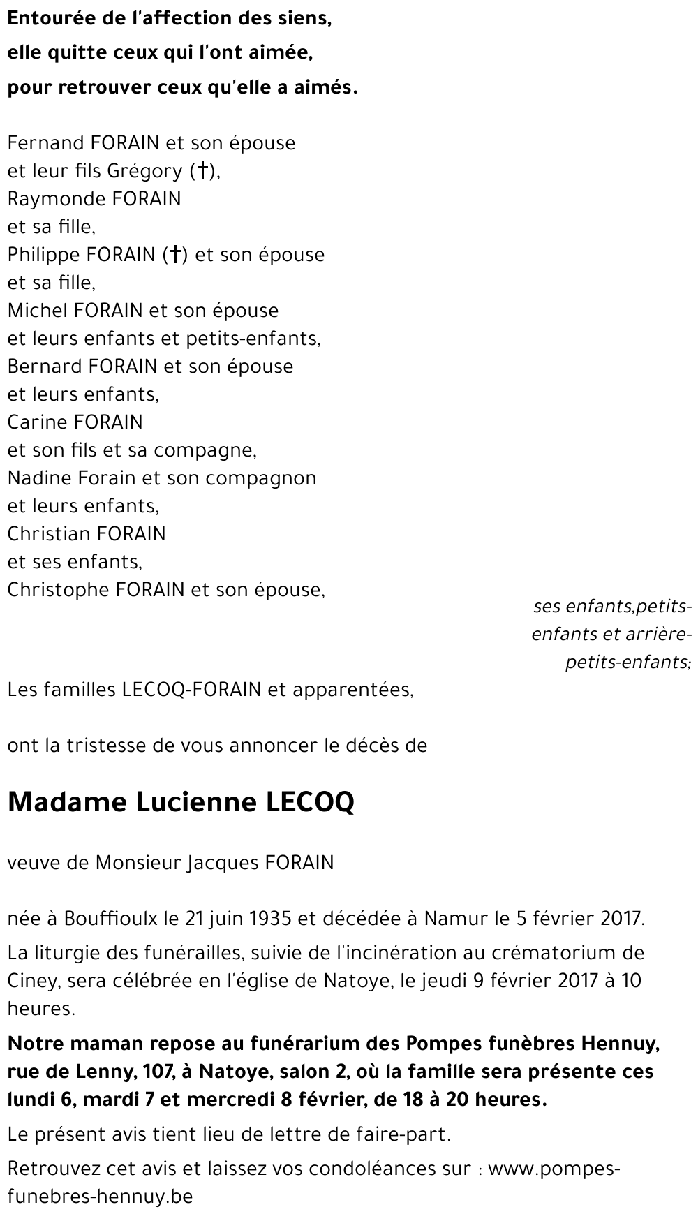Lucienne LECOQ