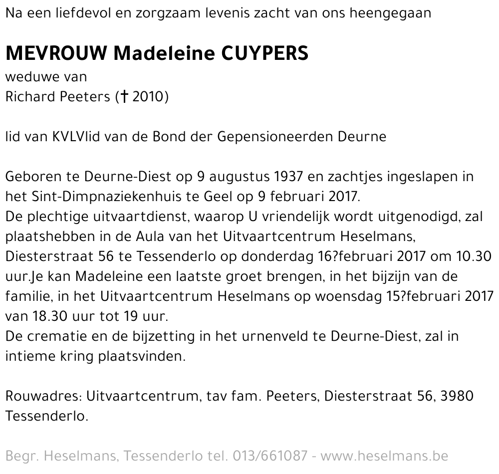 Madeleine Cuypers
