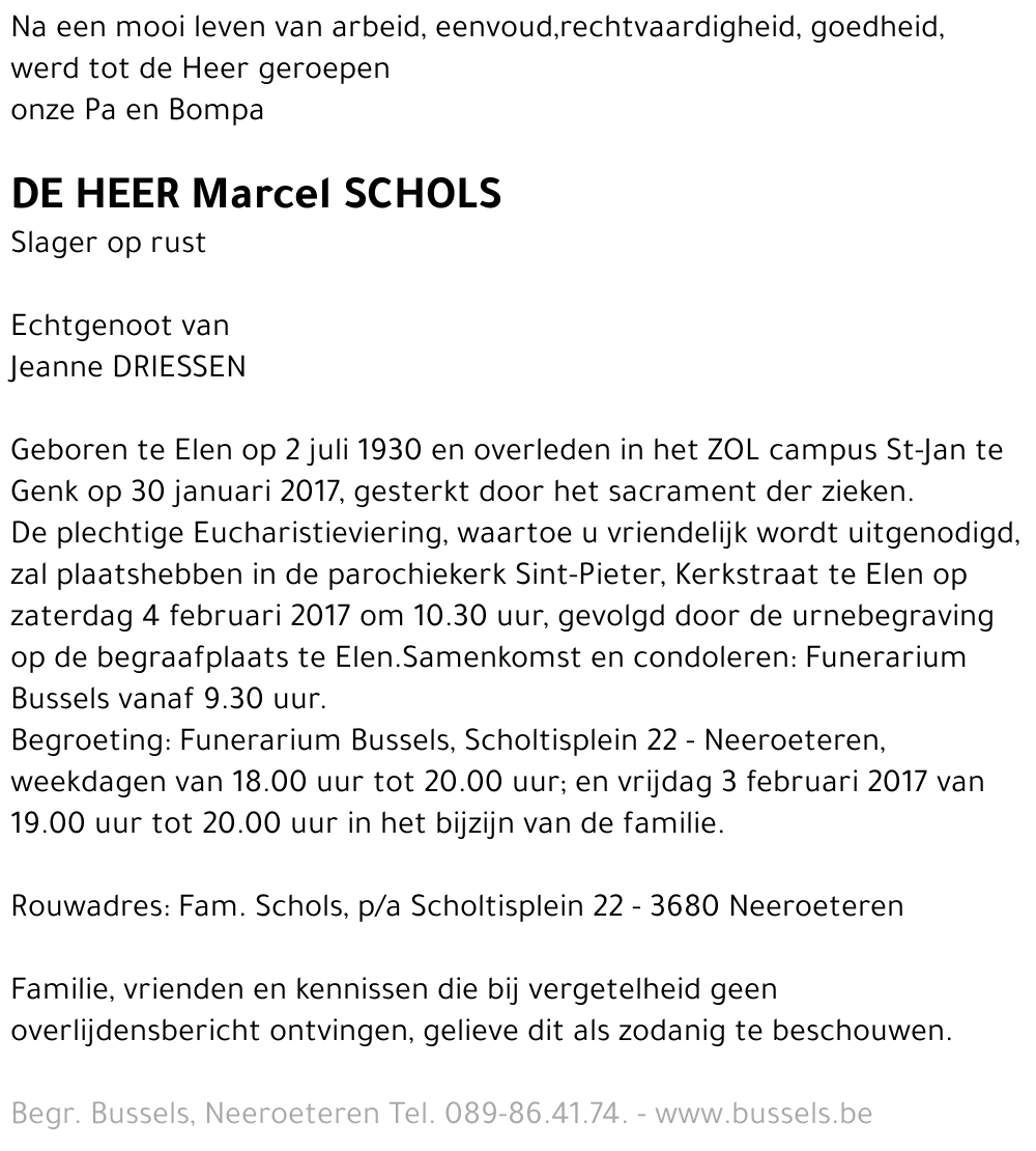 Marcel SCHOLS