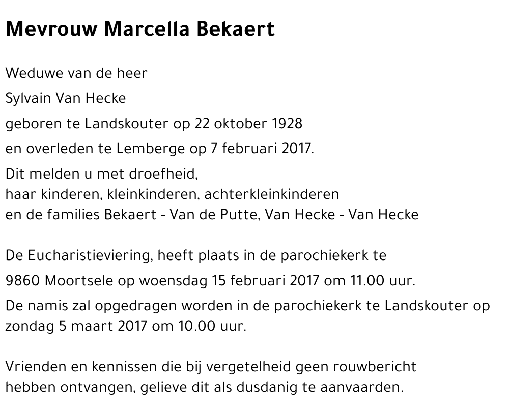 Marcella Bekaert