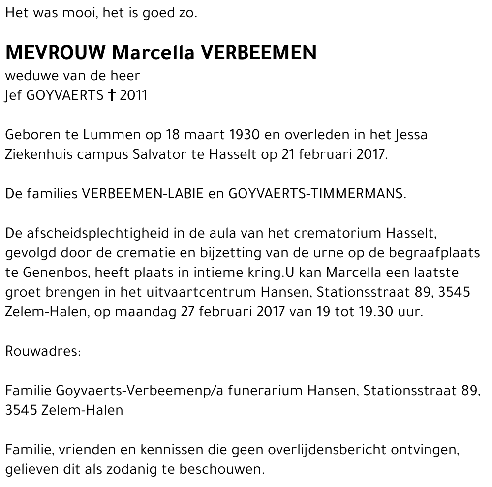 Marcella VERBEEMEN