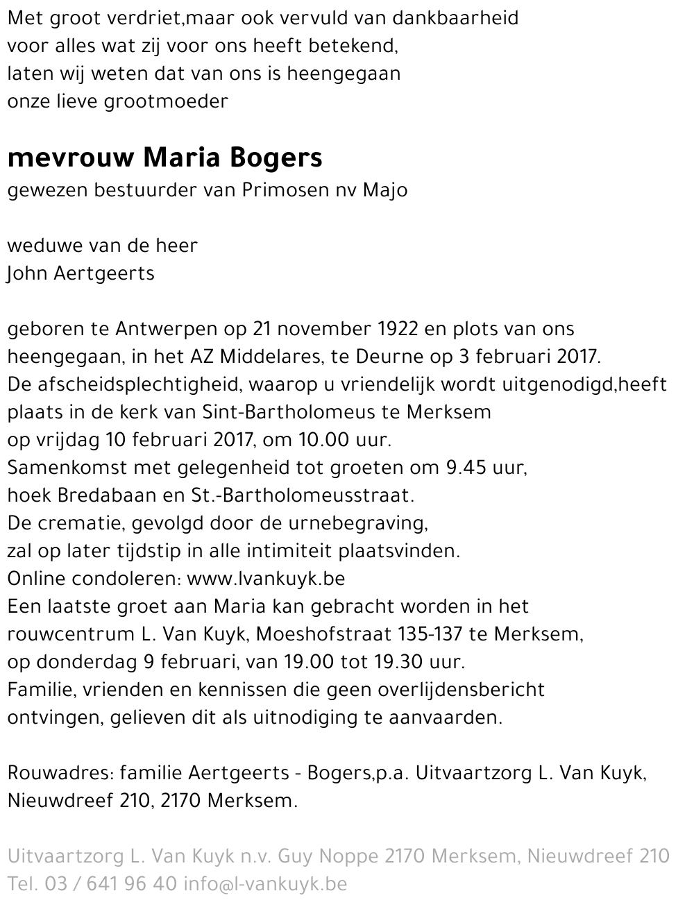 Maria Bogers