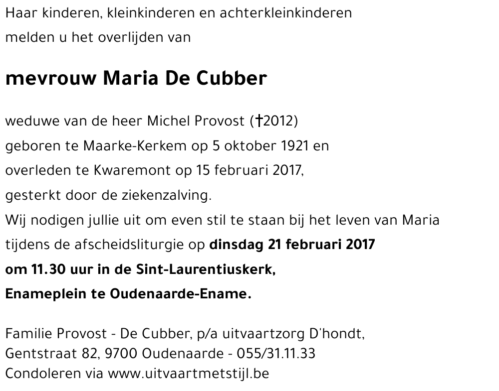 Maria De Cubber