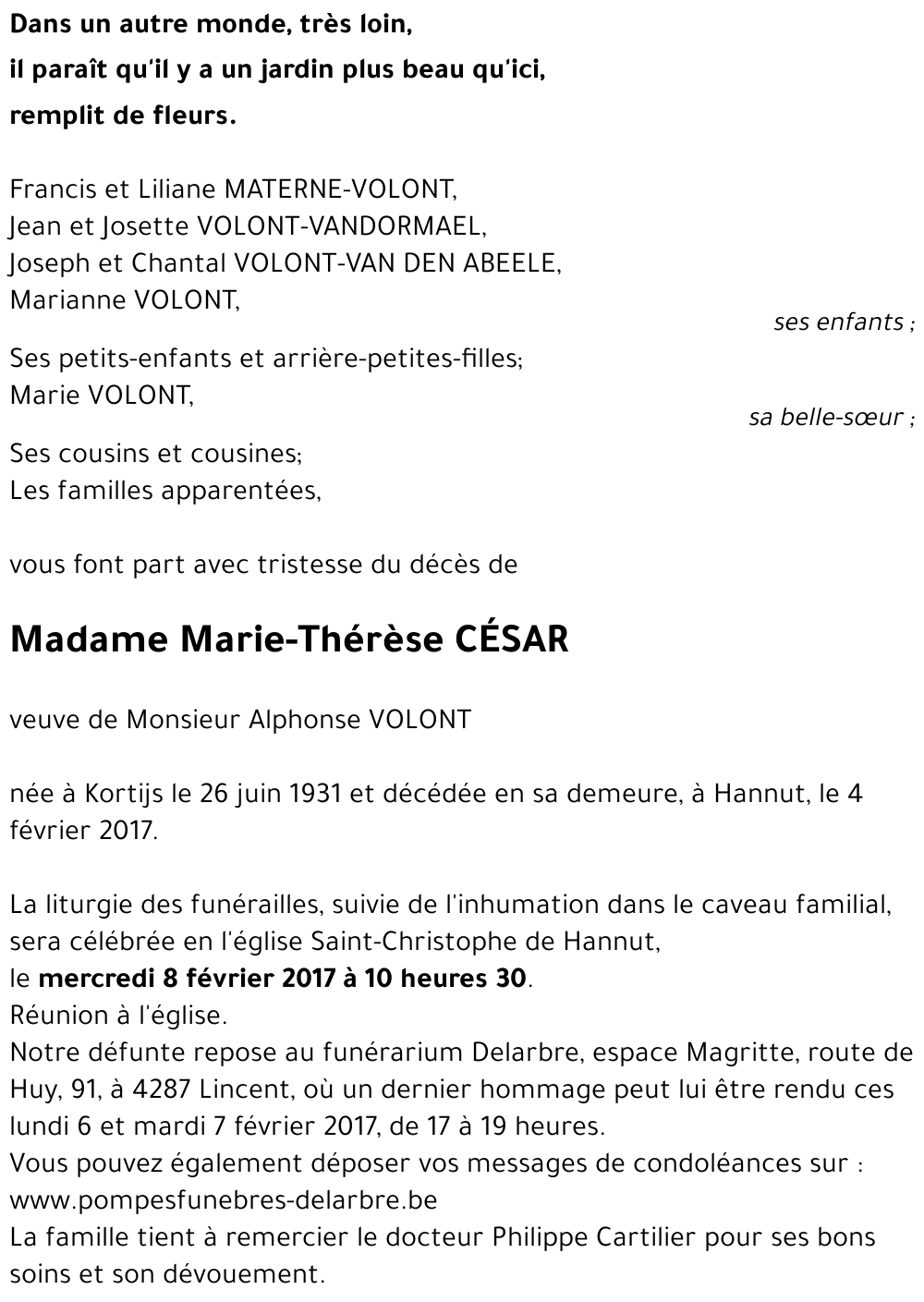 Marie-Thérèse CÉSAR