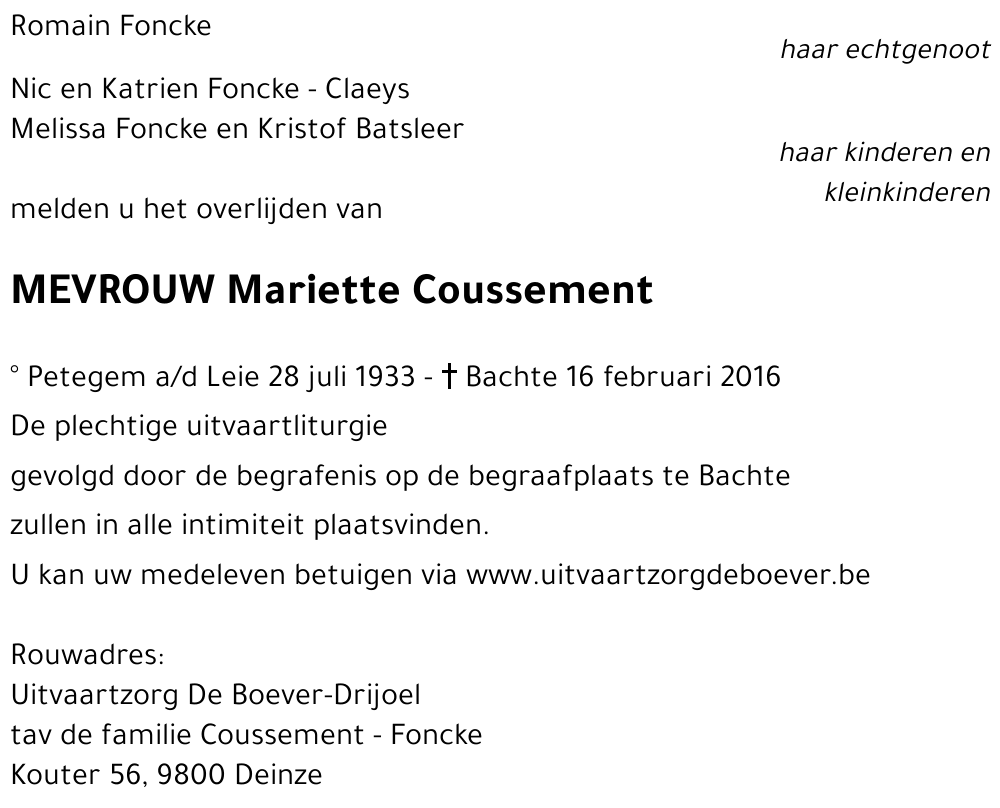 Mariette Coussement