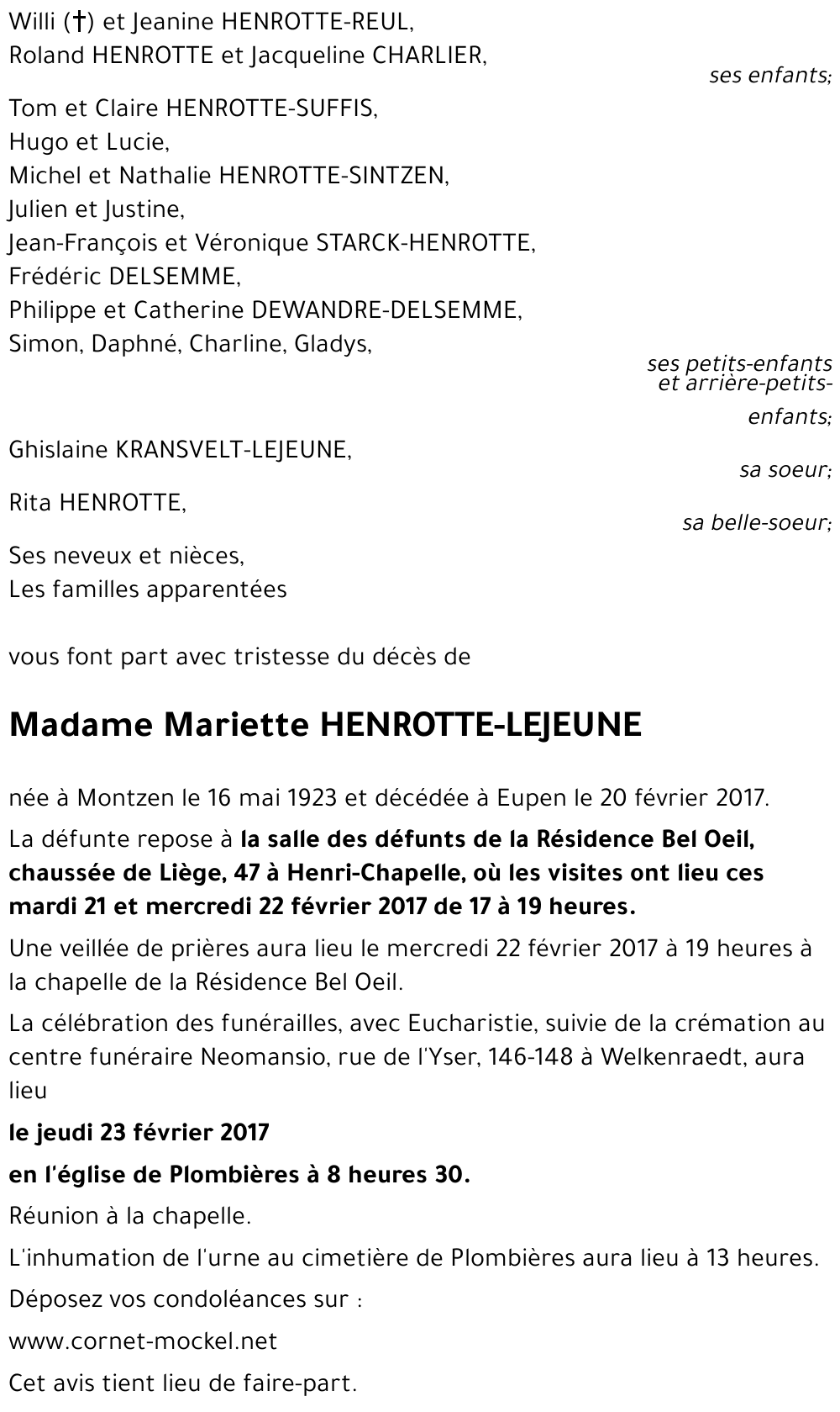 Mariette LEJEUNE