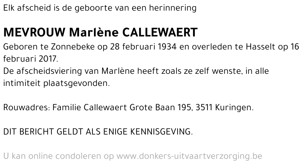 Marlène Callewaert