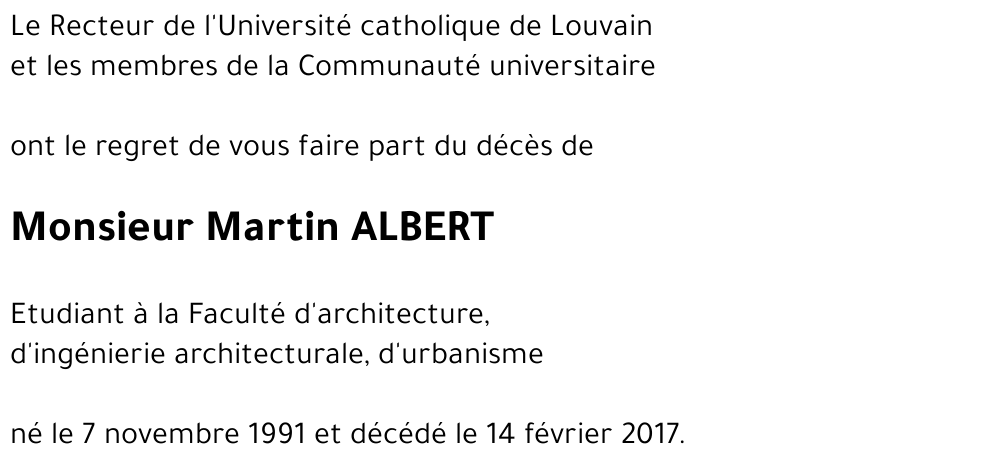 Martin ALBERT