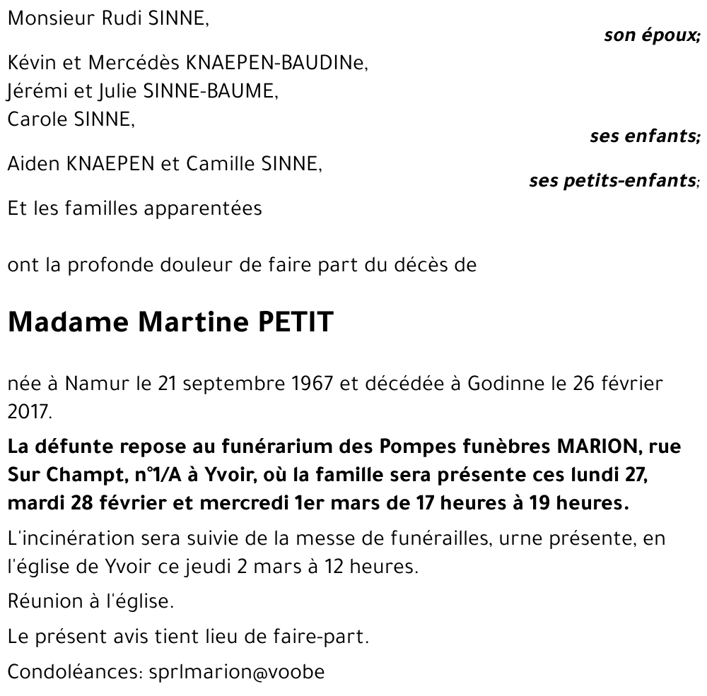 Martine PETIT