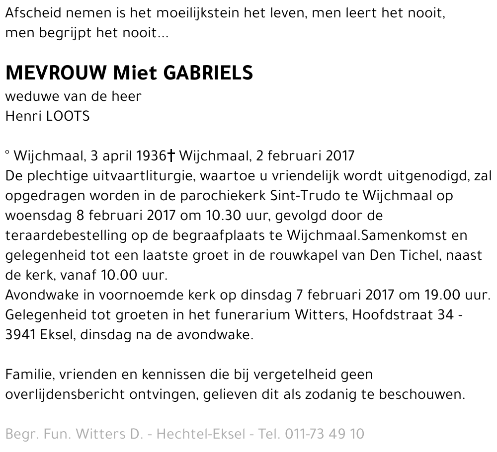 Miet Gabriels