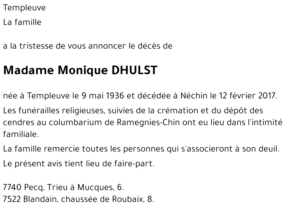 Monique DHULST