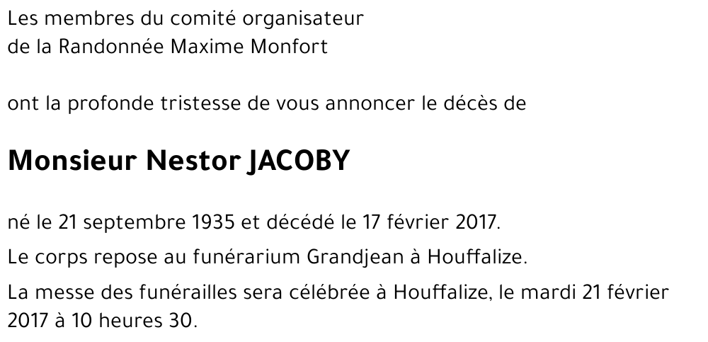 Nestor JACOBY