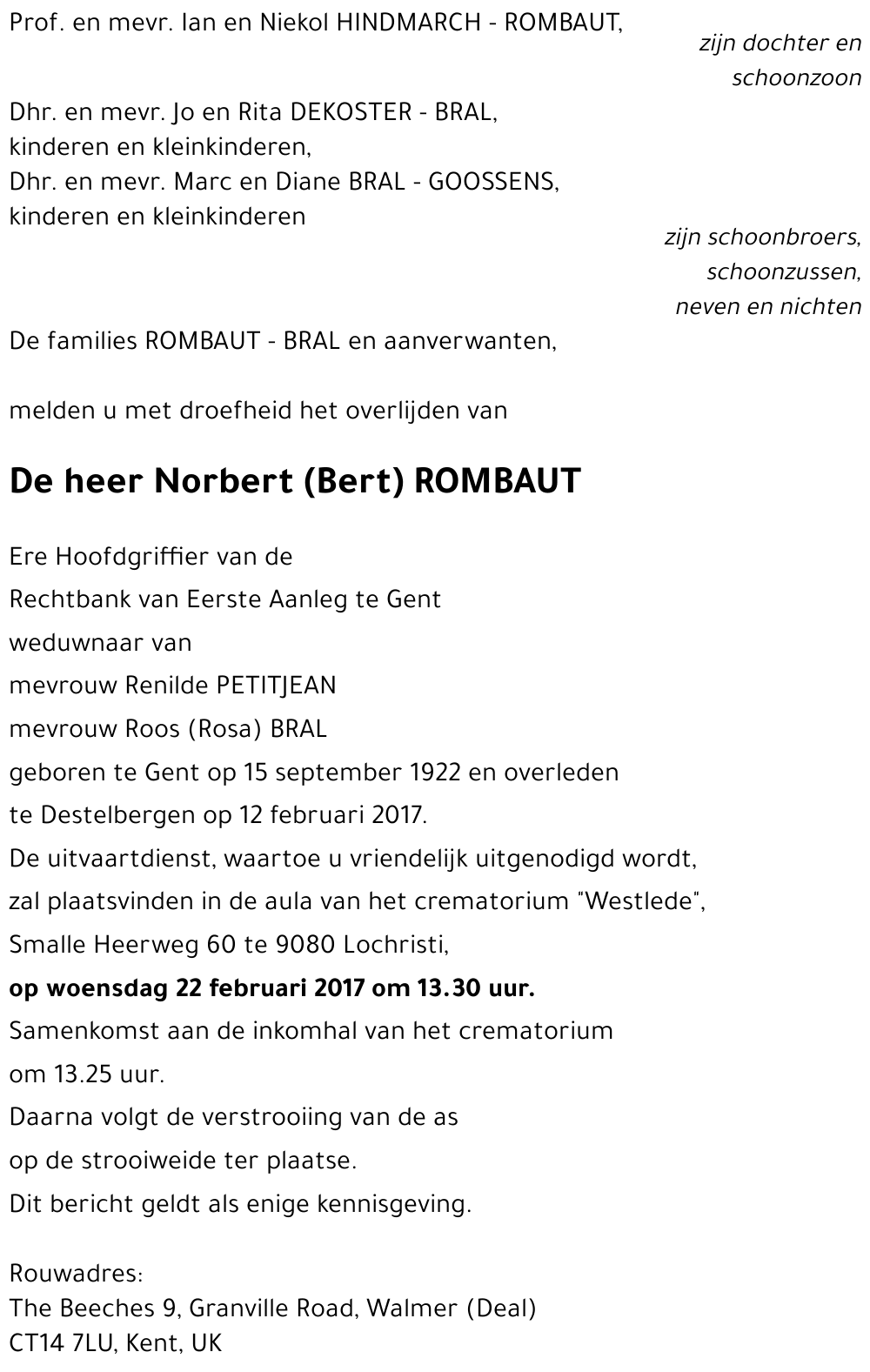 Norbert ROMBAUT