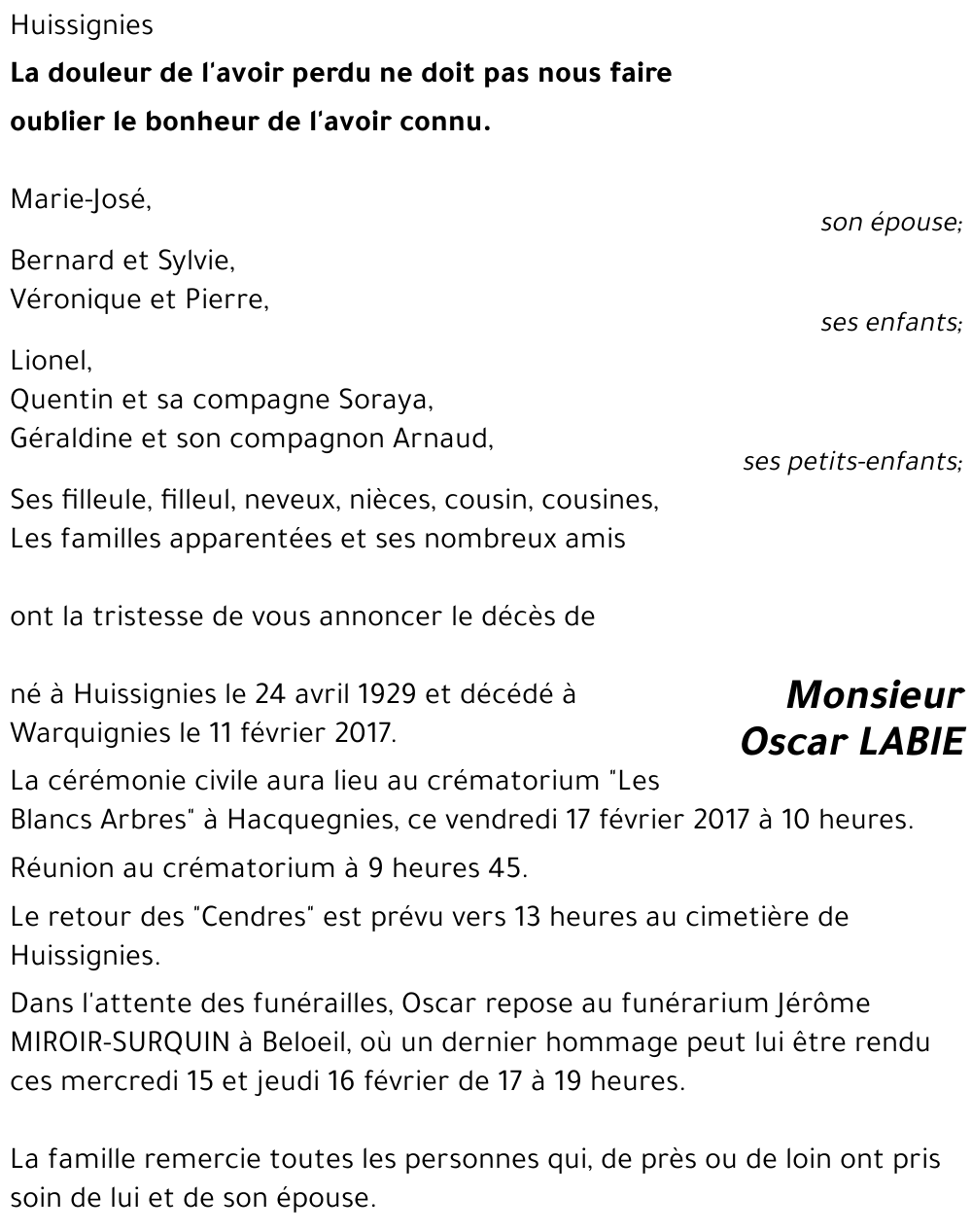 Oscar LABIE