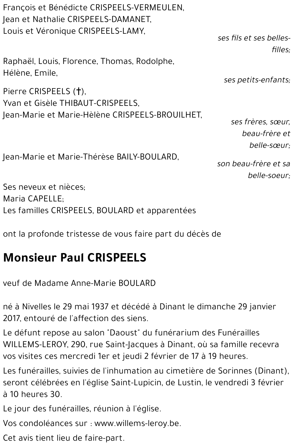 Paul CRISPEELS