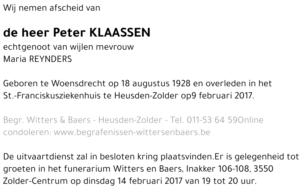 Peter Klaassen