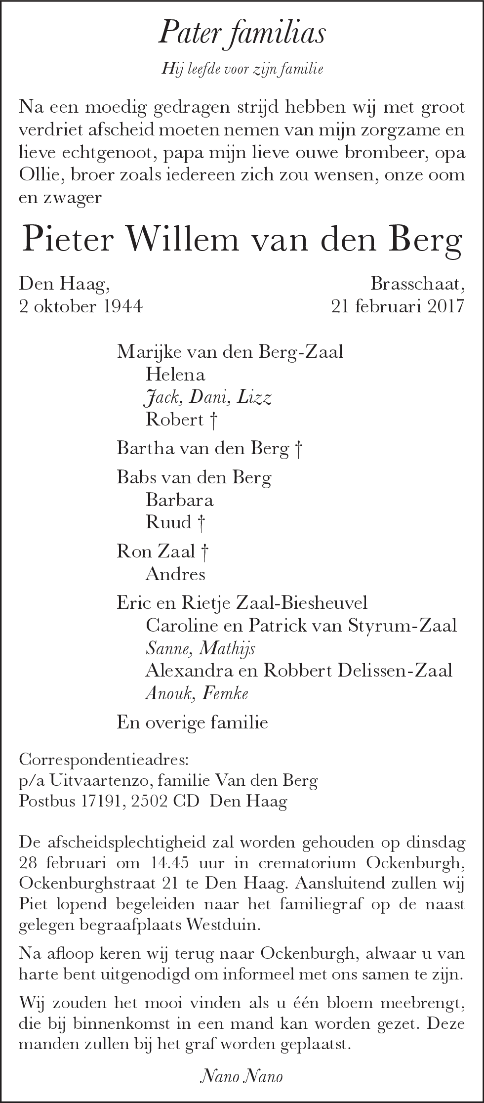 Pieter Willem van den Berg