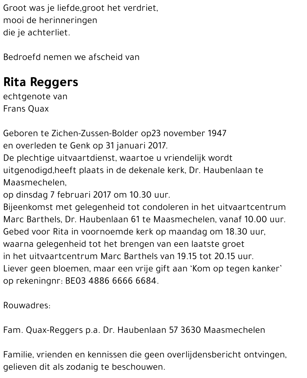 Rita Reggers
