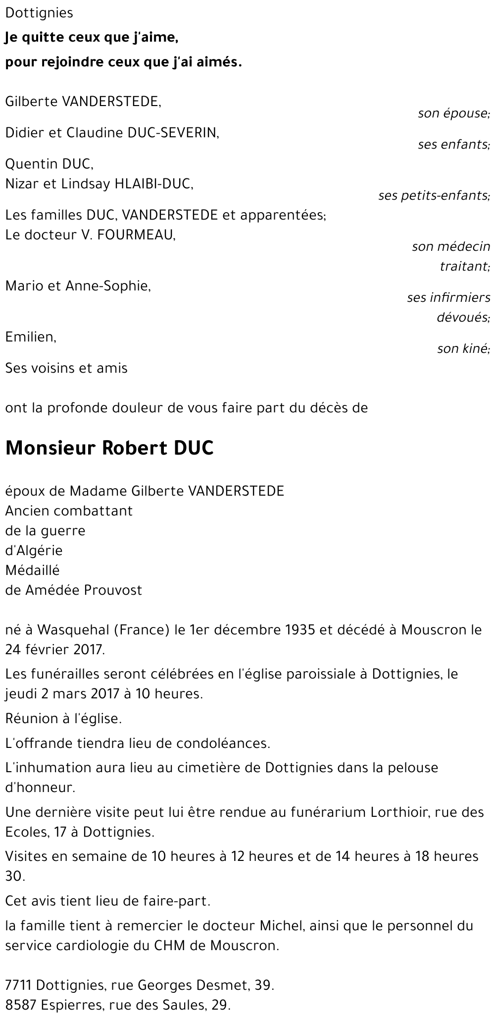 Robert DUC