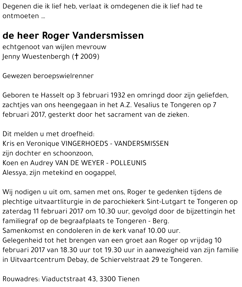 Roger Vandersmissen