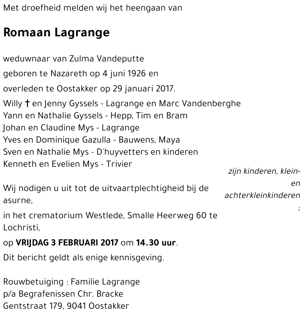 Romaan Lagrange