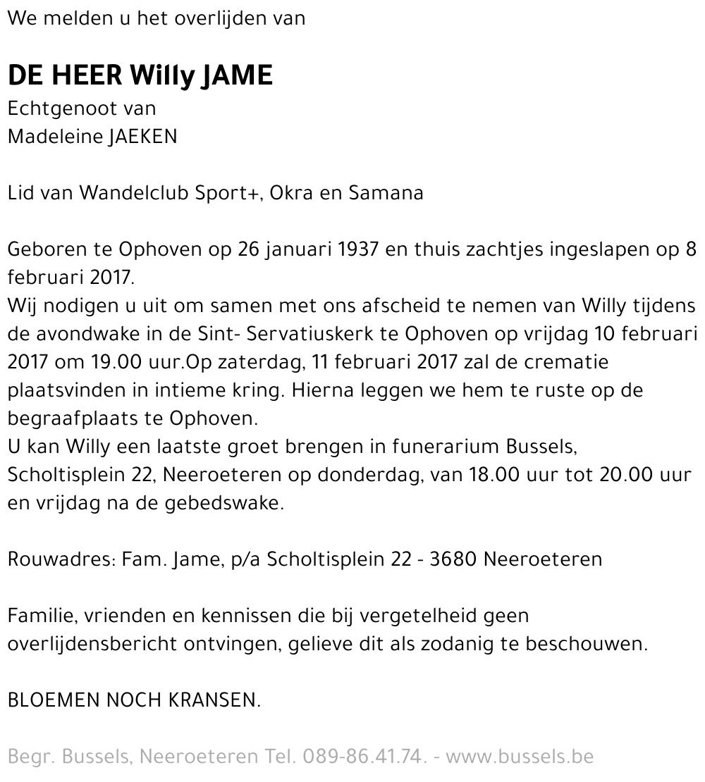 Willy JAME