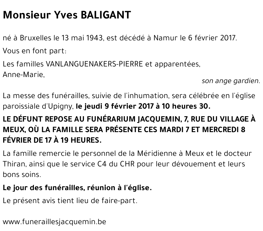 Yves BALIGANT