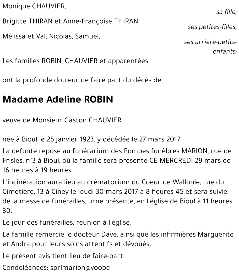 Adeline ROBIN