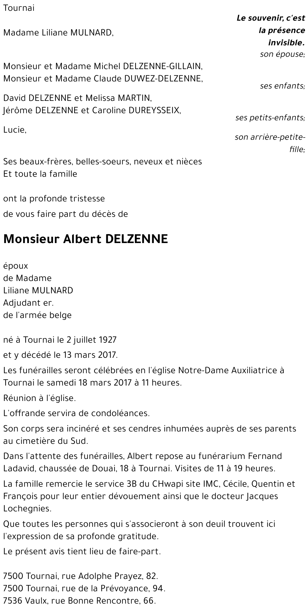 Albert DELZENNE