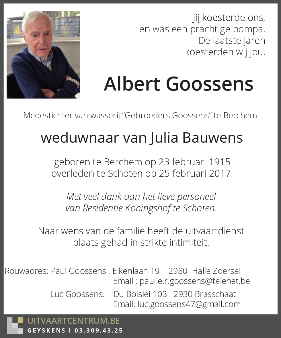Albert Goossens
