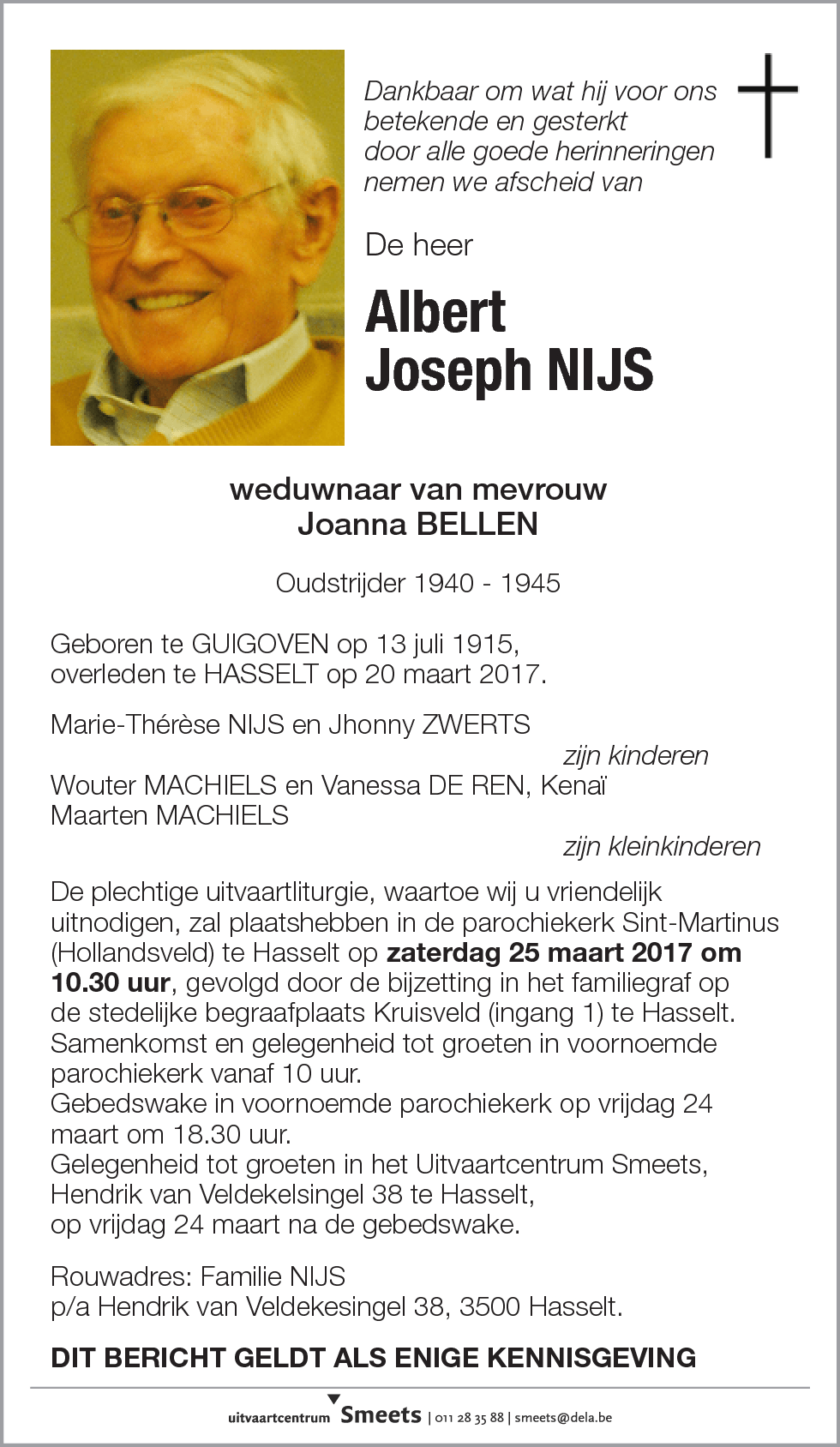 Albert Joseph NIJS