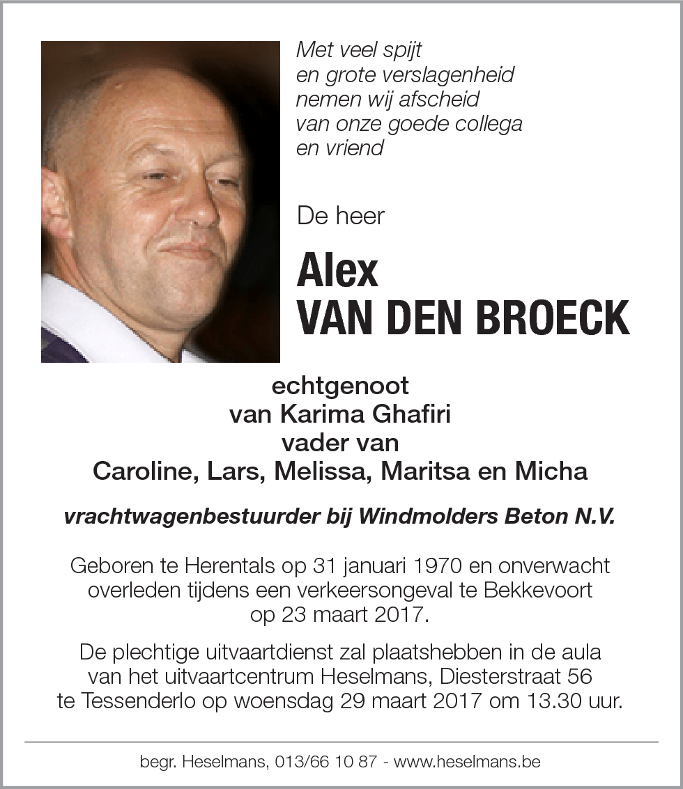 Alex Van den Broeck