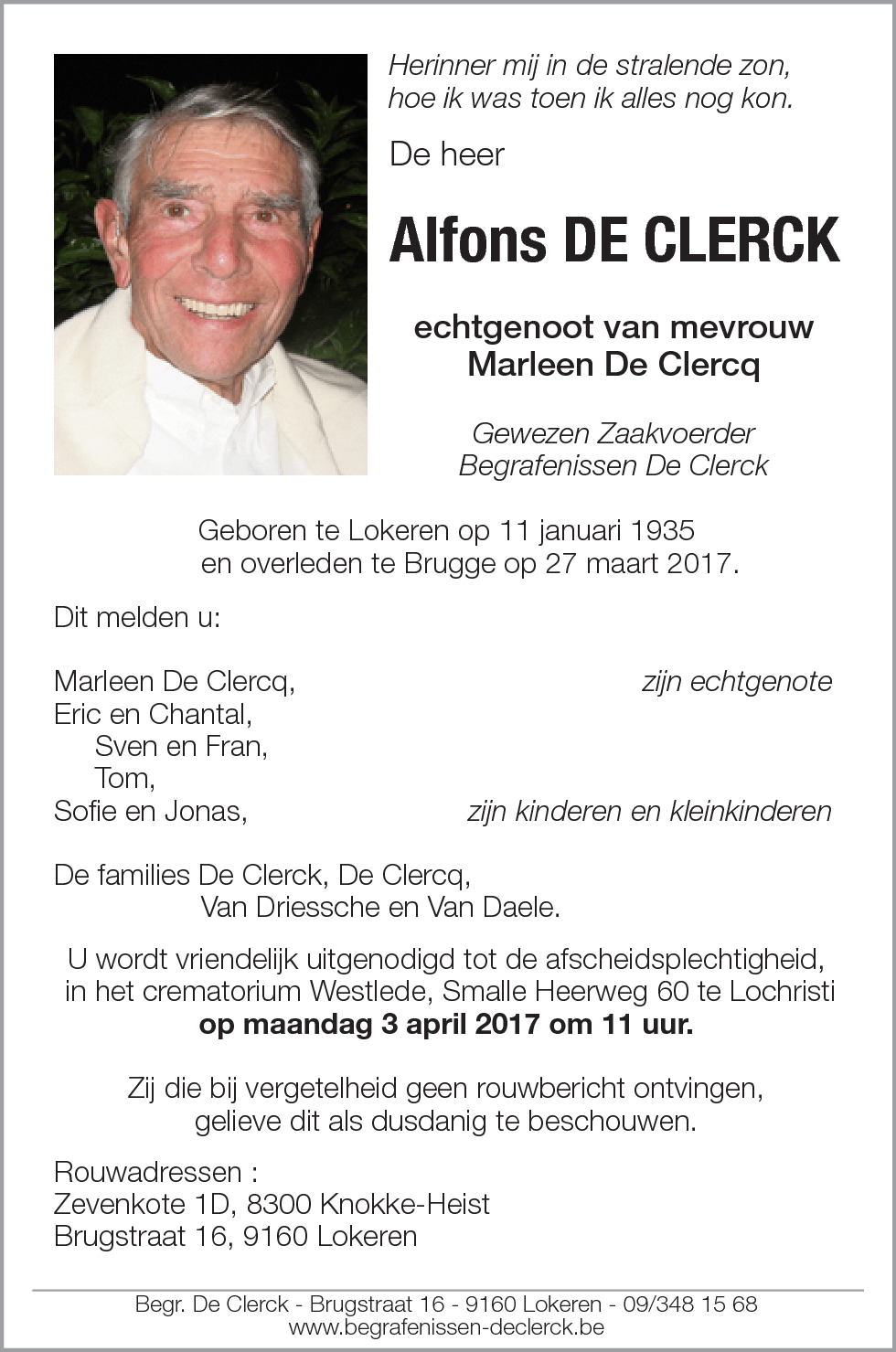 Alfons De Clerck