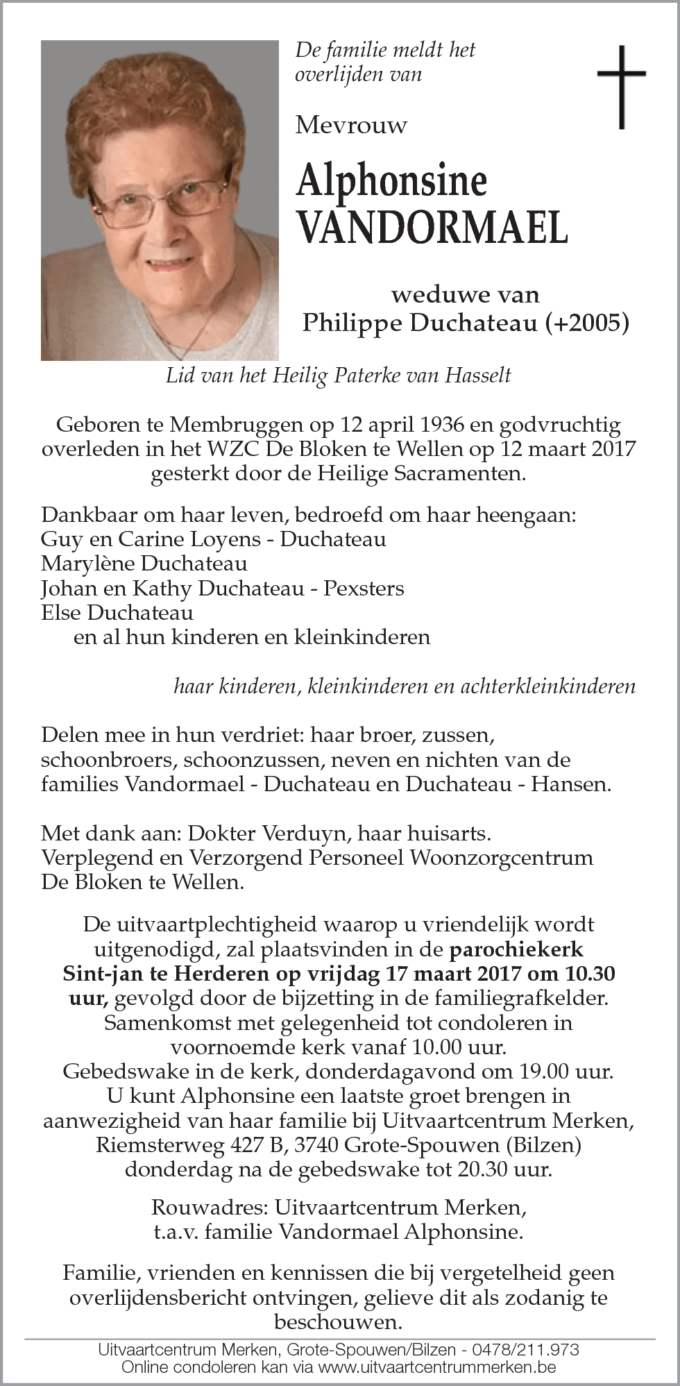 Alphonsine Vandormael