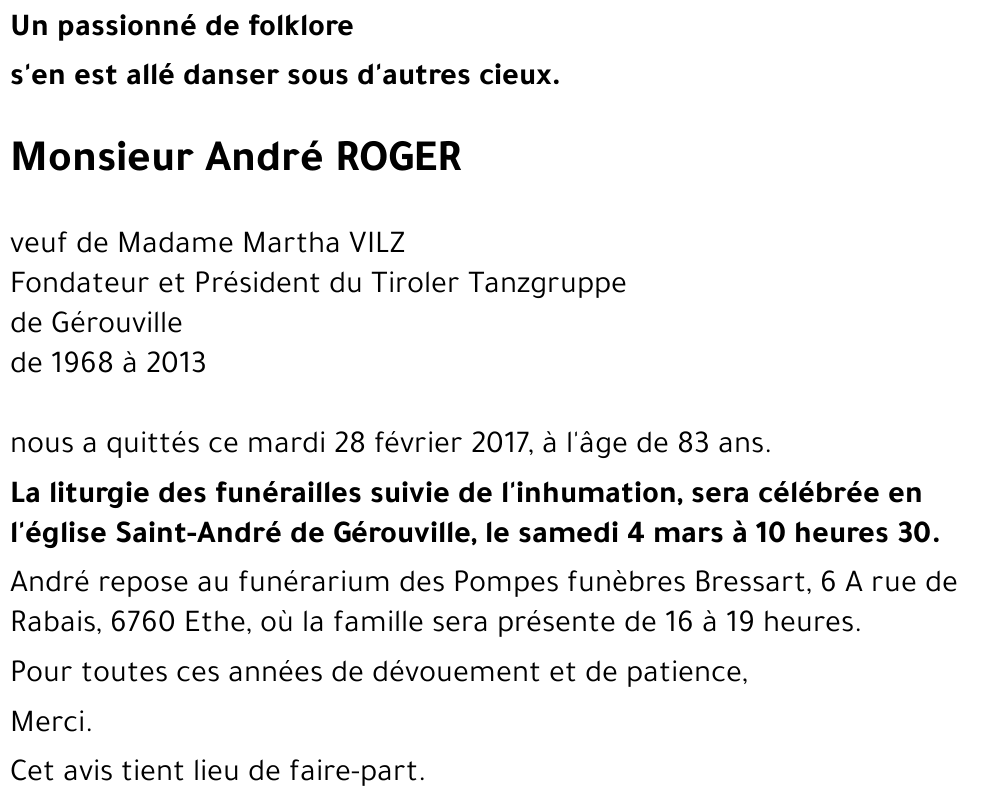 André ROGER 