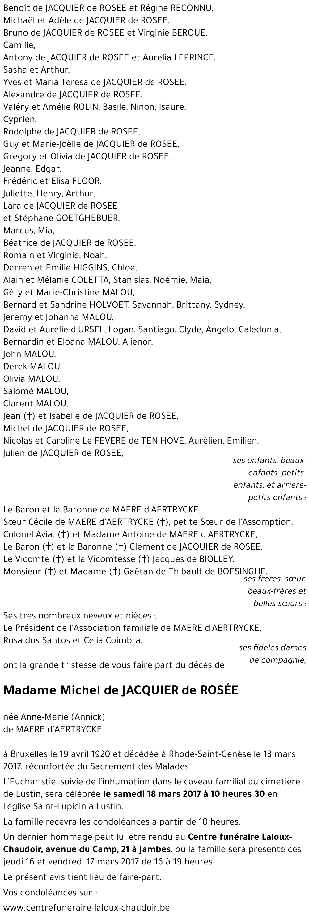 Anne-Marie de MAERE d'AERTRIJCKE