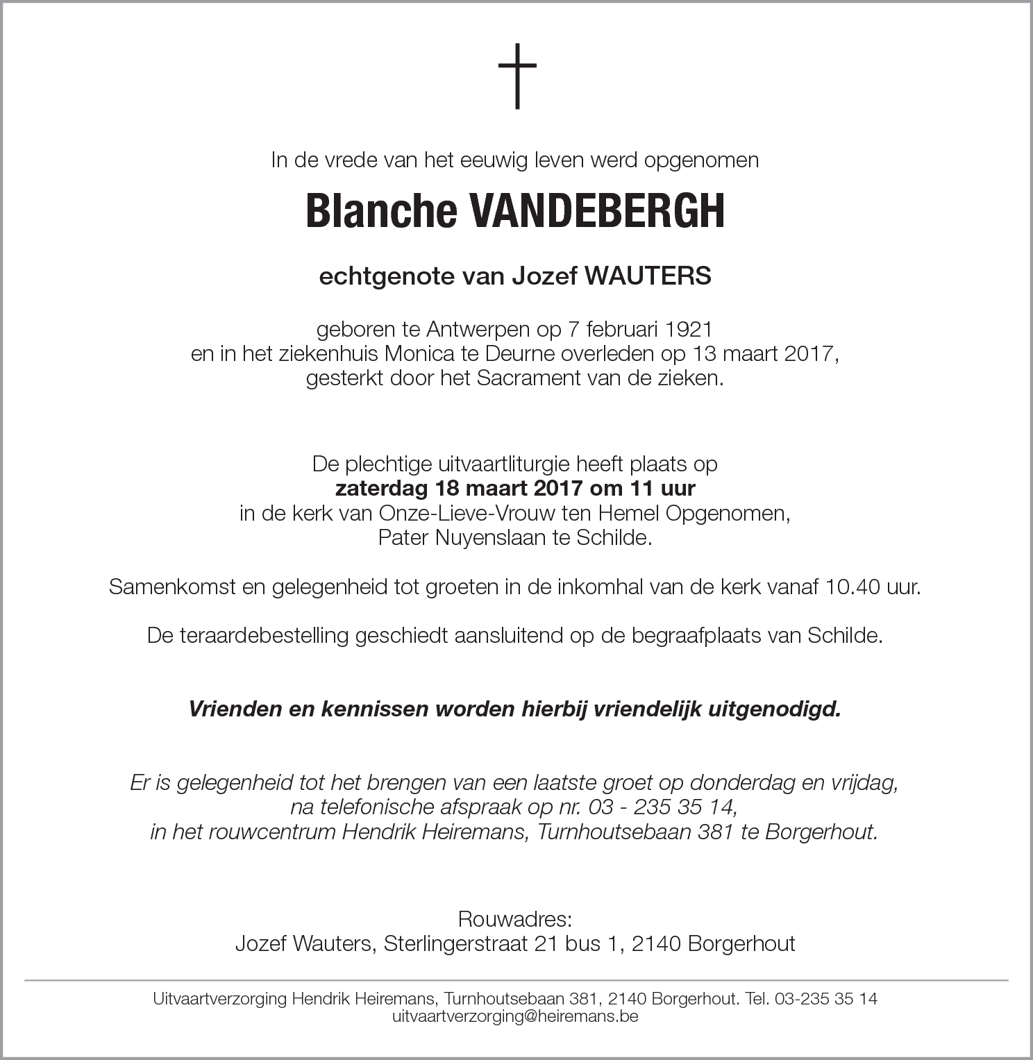 Blanche Vandebergh