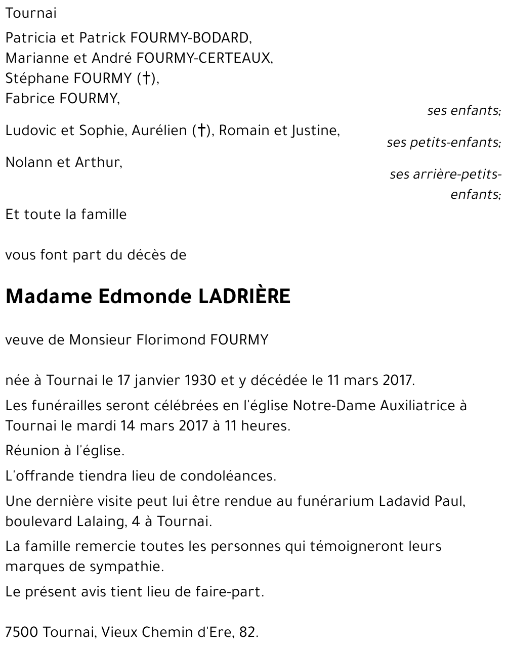 Edmonde LADRIÈRE