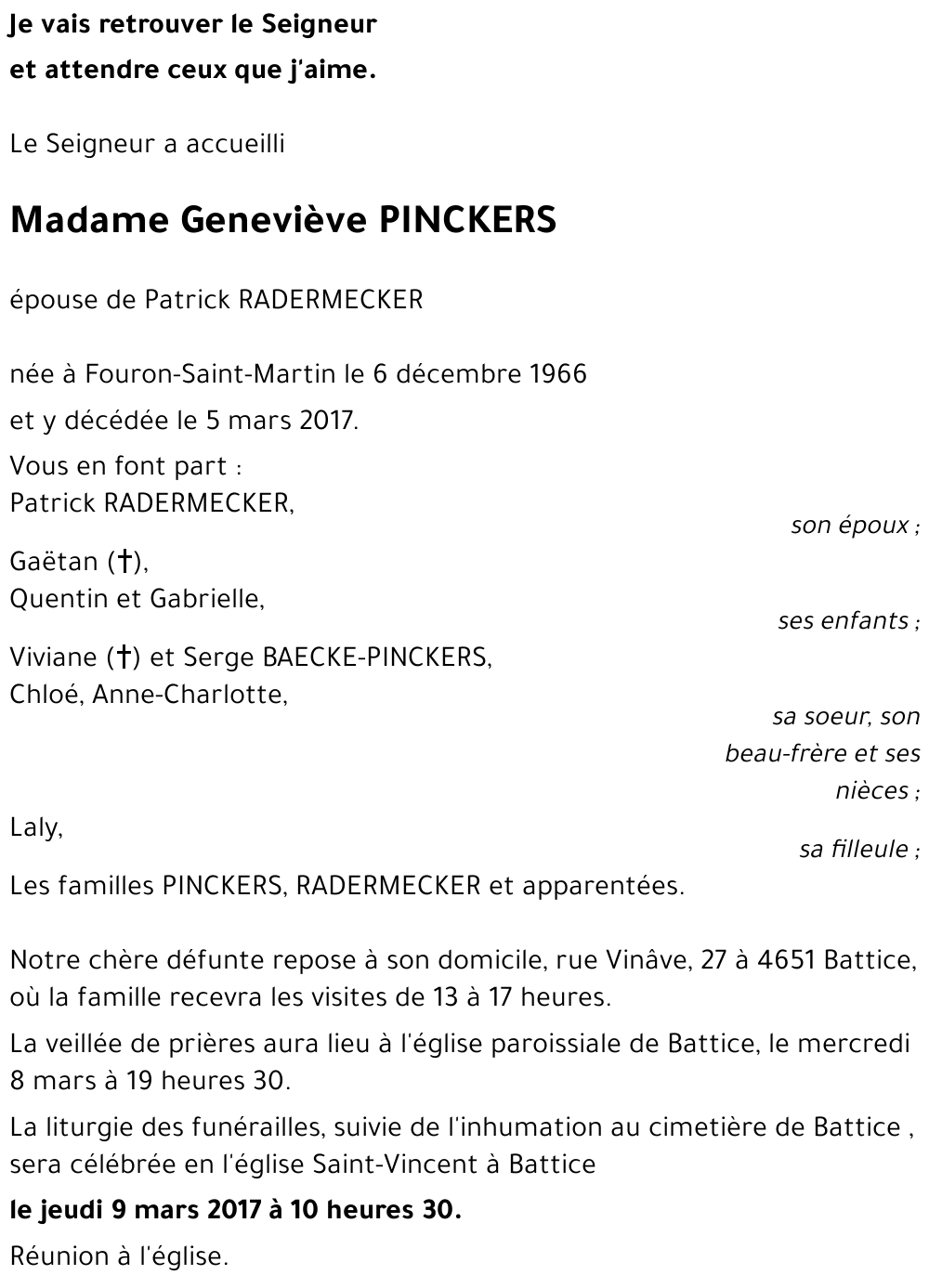 Geneviève PINCKERS