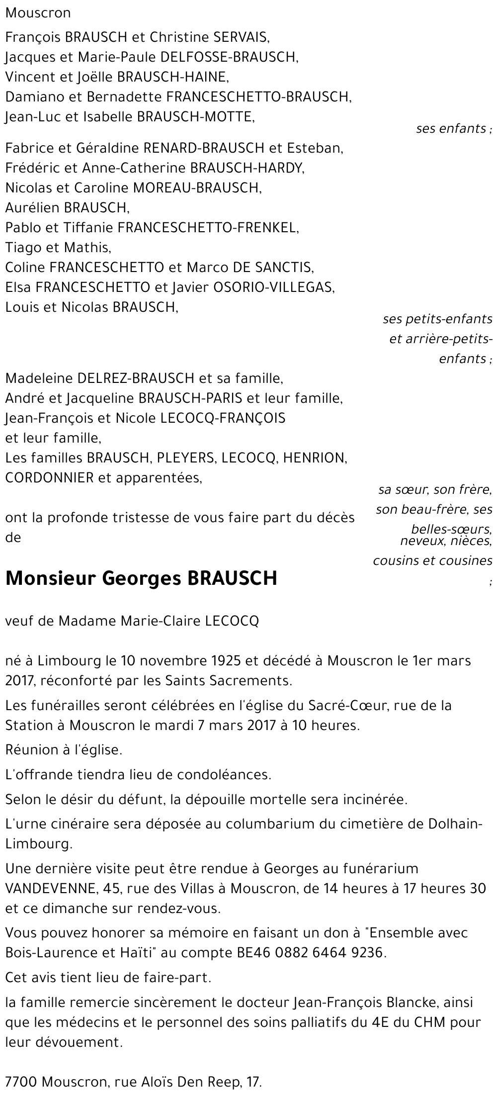 Georges BRAUSCH