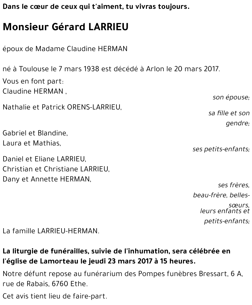 Gérard LARRIEU 