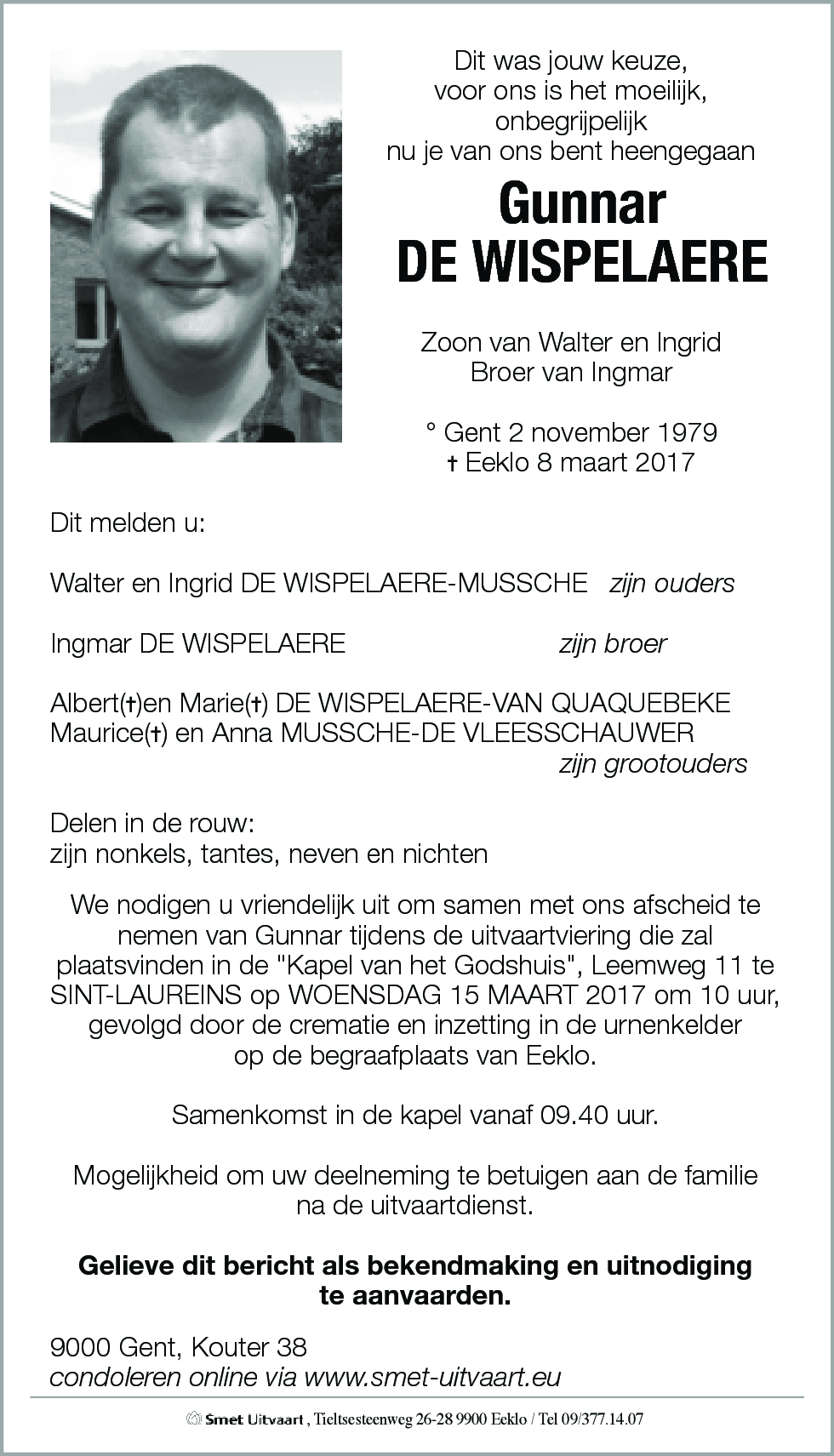 Gunnar De Wispelaere