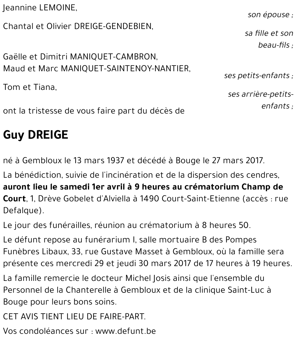 Guy DREIGE
