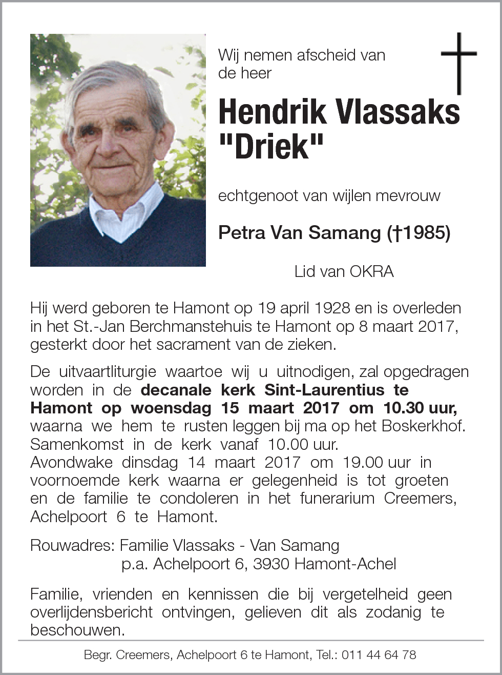 Hendrik Vlassaks