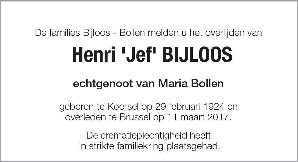 Henri 'Jef' Bijloos