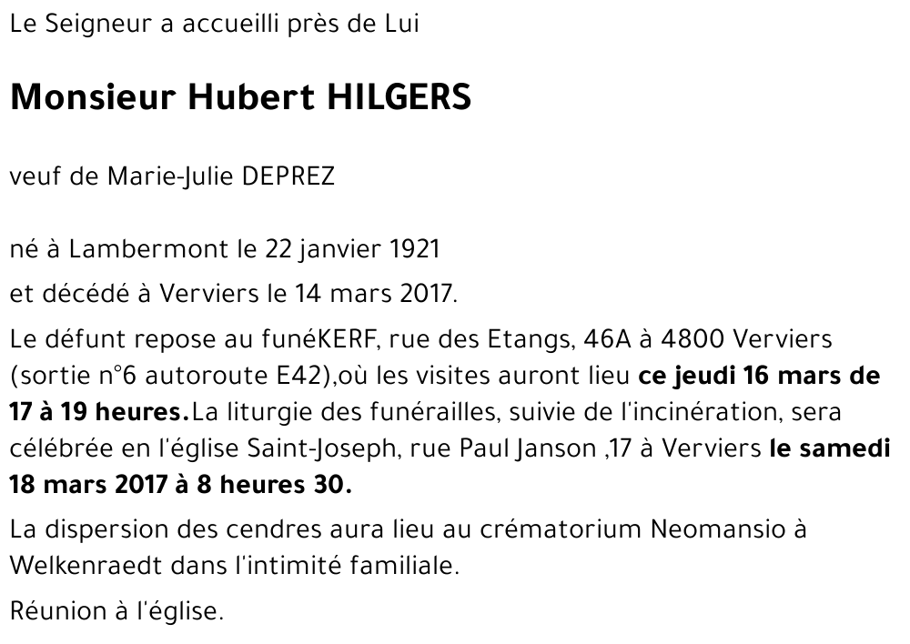 Hubert HILGERS